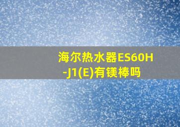 海尔热水器ES60H-J1(E)有镁棒吗