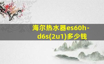 海尔热水器es60h-d6s(2u1)多少钱