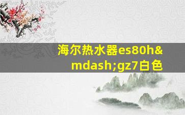 海尔热水器es80h—gz7白色