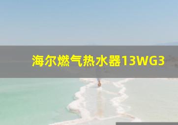 海尔燃气热水器13WG3