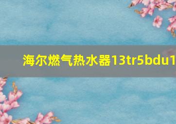 海尔燃气热水器13tr5bdu1