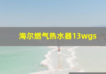 海尔燃气热水器13wgs