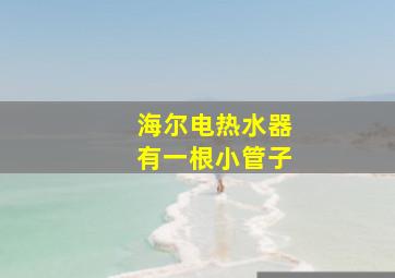 海尔电热水器有一根小管子