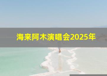 海来阿木演唱会2025年