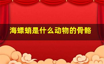 海螵蛸是什么动物的骨骼