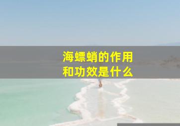 海螵蛸的作用和功效是什么