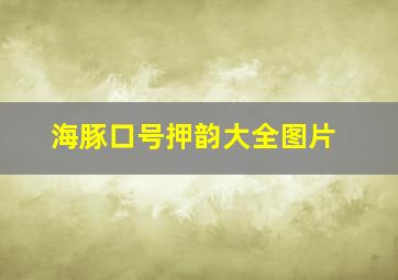 海豚口号押韵大全图片