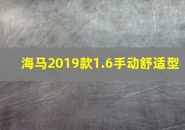 海马2019款1.6手动舒适型