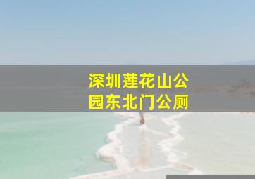 深圳莲花山公园东北门公厕