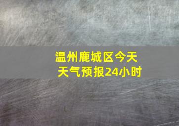 温州鹿城区今天天气预报24小时