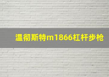 温彻斯特m1866杠杆步枪