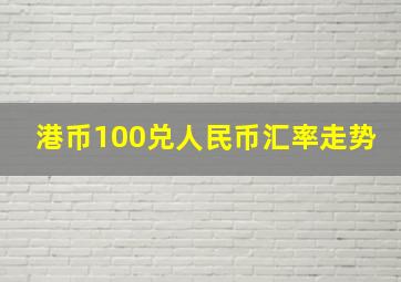 港币100兑人民币汇率走势