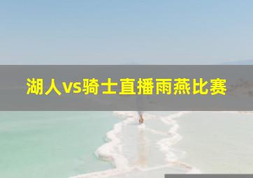 湖人vs骑士直播雨燕比赛