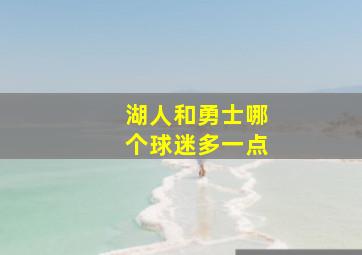 湖人和勇士哪个球迷多一点