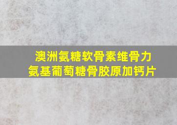 澳洲氨糖软骨素维骨力氨基葡萄糖骨胶原加钙片