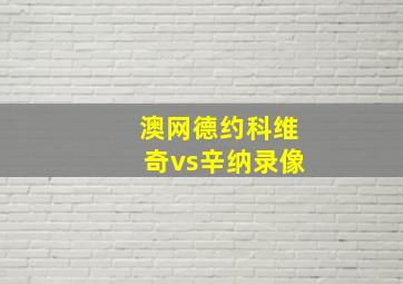 澳网德约科维奇vs辛纳录像