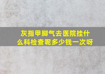 灰指甲脚气去医院挂什么科检查呢多少钱一次呀