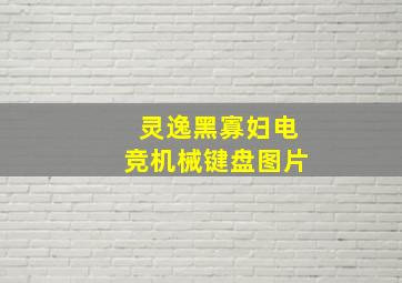 灵逸黑寡妇电竞机械键盘图片