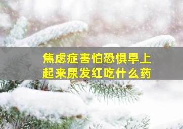 焦虑症害怕恐惧早上起来尿发红吃什么药