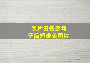 照片的伤感句子简短唯美图片