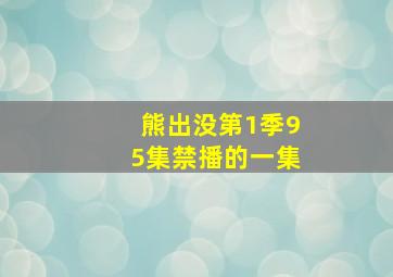 熊出没第1季95集禁播的一集