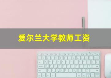 爱尔兰大学教师工资