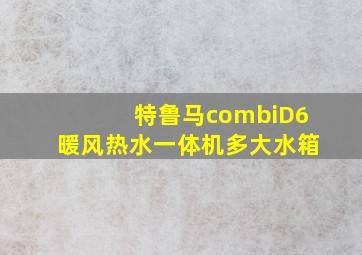 特鲁马combiD6暖风热水一体机多大水箱