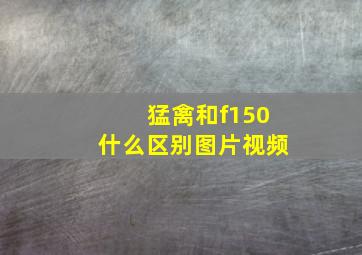 猛禽和f150什么区别图片视频