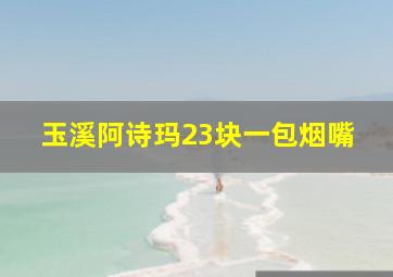 玉溪阿诗玛23块一包烟嘴