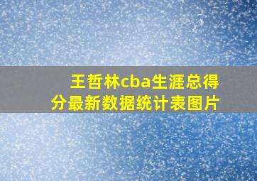 王哲林cba生涯总得分最新数据统计表图片