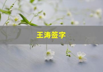 王涛签字