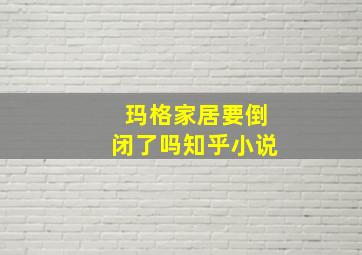 玛格家居要倒闭了吗知乎小说