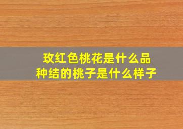 玫红色桃花是什么品种结的桃子是什么样子