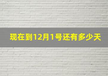 现在到12月1号还有多少天