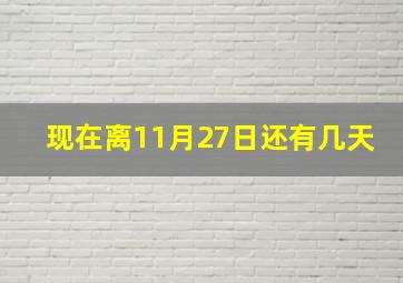 现在离11月27日还有几天