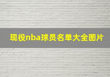 现役nba球员名单大全图片