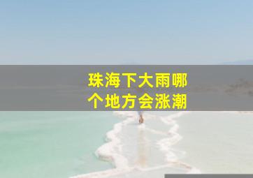 珠海下大雨哪个地方会涨潮