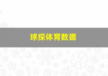 球探体育数据