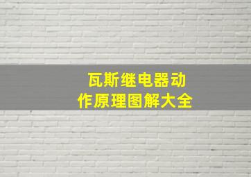 瓦斯继电器动作原理图解大全