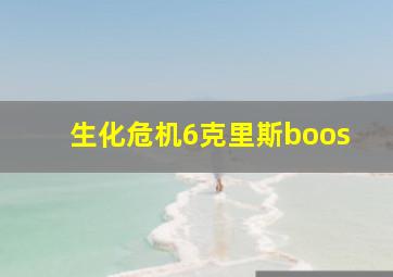 生化危机6克里斯boos