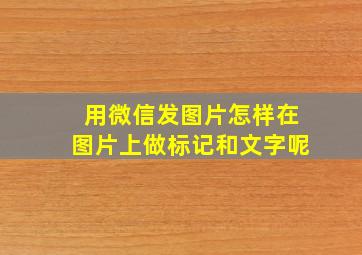 用微信发图片怎样在图片上做标记和文字呢