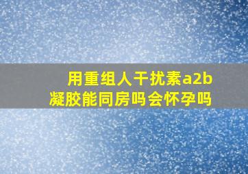 用重组人干扰素a2b凝胶能同房吗会怀孕吗