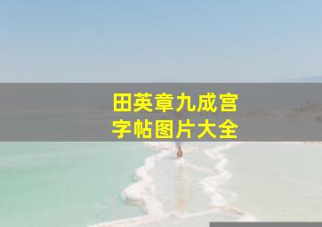 田英章九成宫字帖图片大全