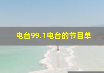 电台99.1电台的节目单