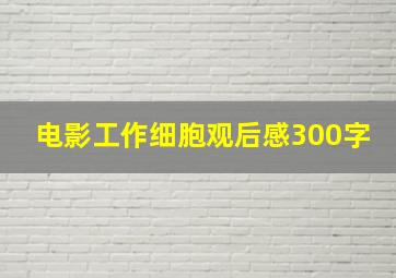 电影工作细胞观后感300字