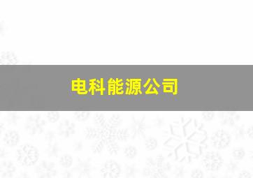 电科能源公司