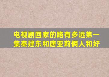 电视剧回家的路有多远第一集秦建东和唐亚莉俩人和好