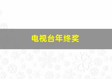 电视台年终奖