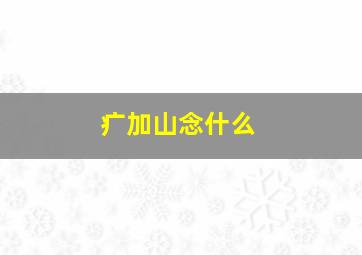 疒加山念什么