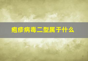 疱疹病毒二型属于什么